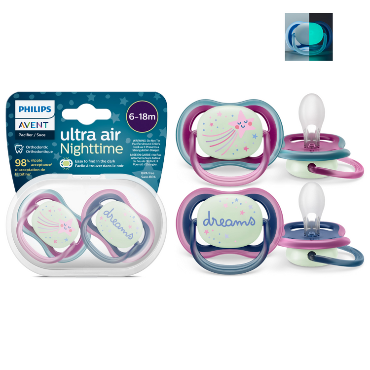 Philips Avent Ultra Air Soother Twin Pack (0-6m) (6-18m)