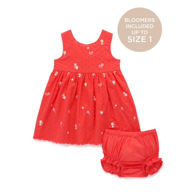 Purebaby Organic Blossom Broderie Baby Blossom Dress (6-12m)