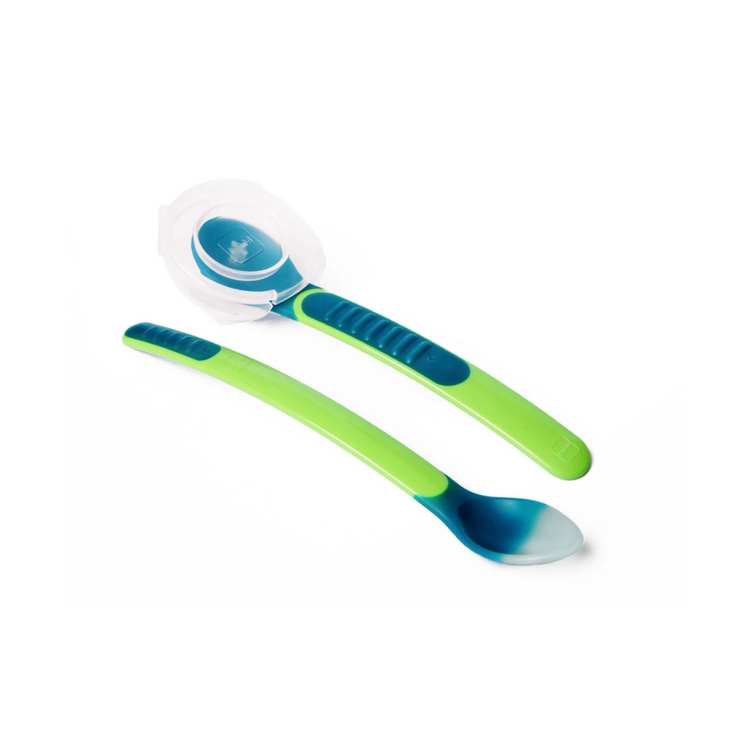 MAM Heat Sensitive Baby Feeding Spoons and Cover (6m+)