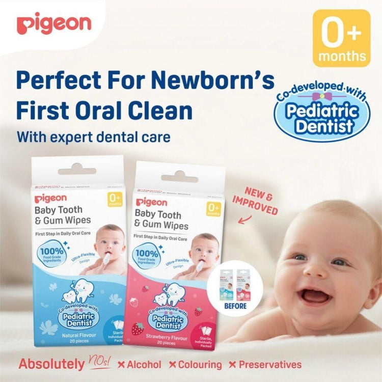 Pigeon Baby Tooth & Gum Wipes (20pcs) (0m+)