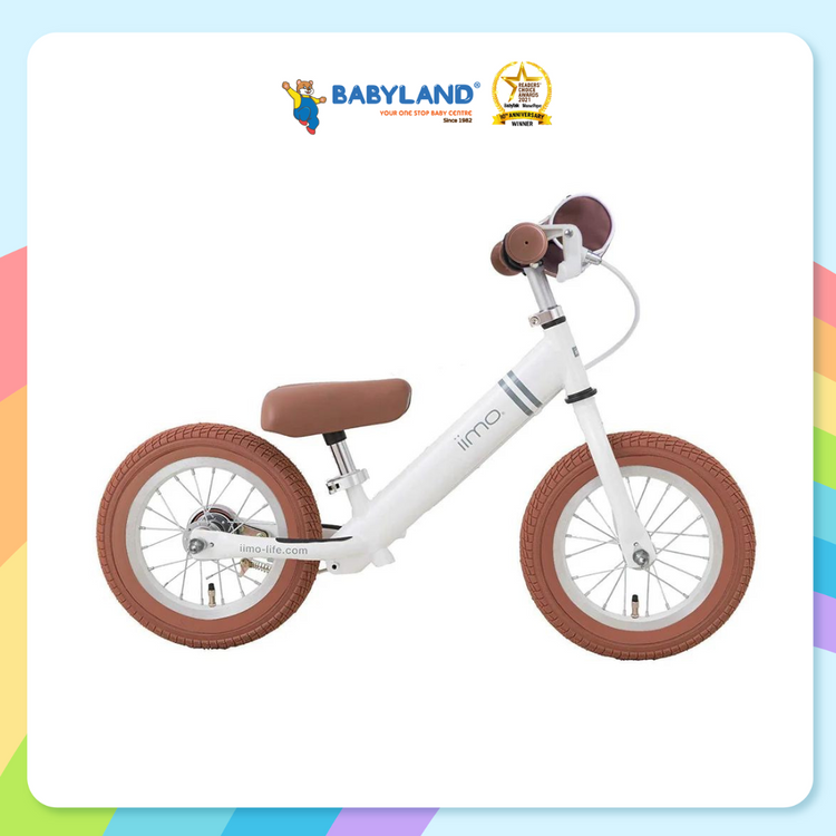 Iimo 12" Balance Bike (Kick Bike) -Alloy (White)