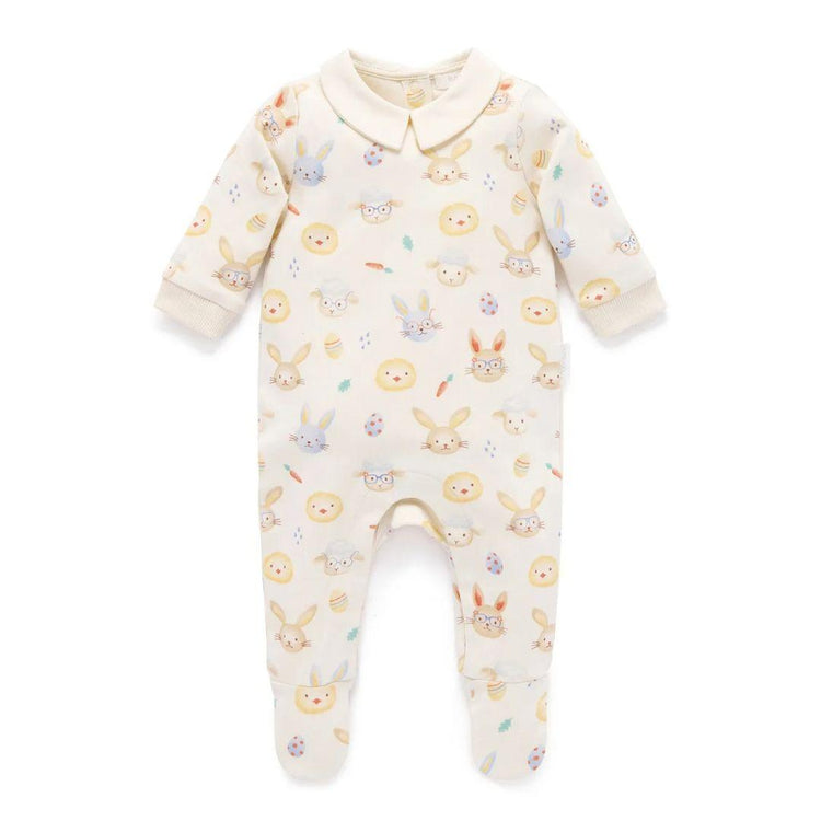 Purebaby Organic Hoppity Pring Thick Growsuit