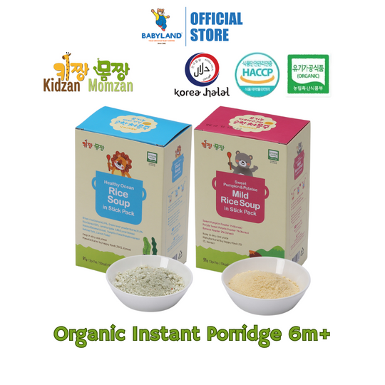 KidzanMomzan Organic Instant Porridge 91g (7x13g) [Seaweed/Vegetables]