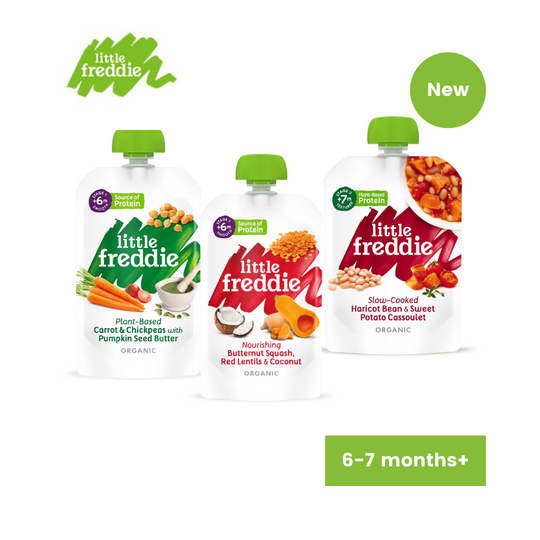 New-Little Freddie Organic Vegetables Pouches 6-7m+ (120g-130g)