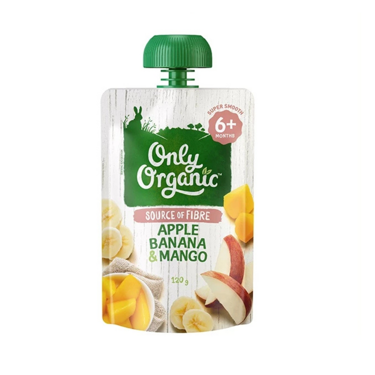 Only Organic Fruit & Vege Pouches (120g) (6m+)(8m+)(10m+)