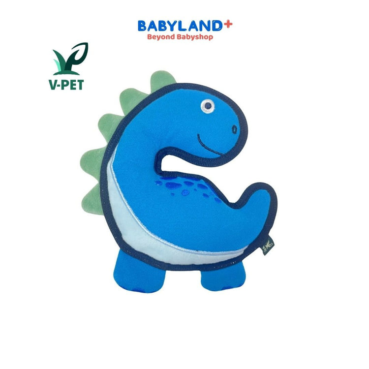 V-Pet Rough & Tough Toys - Jurassic Echo - Brachiosaurus-Blue M