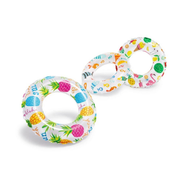 Intex 20in Lively Print Swim Rings IT 59230NP Random Print 1 unit (3-6yrs) - Wet Set Collection