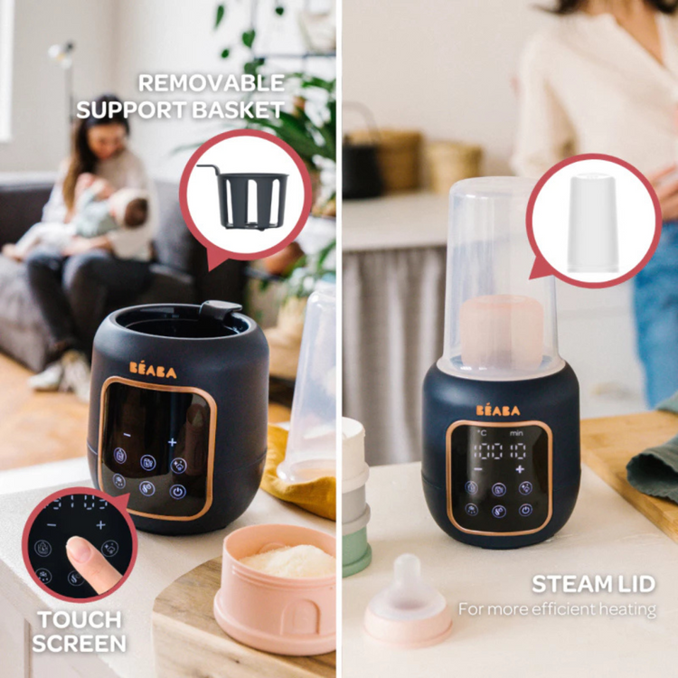 Beaba 5 in 1 Multi Milk Warmer - Night Blue -Water bath mode, Defrost mode, Babyfood mode, Fast mode,Sterilization mode