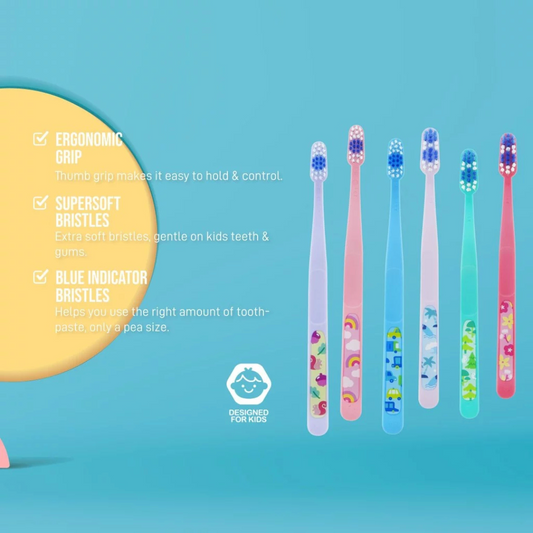 Jordan Supersoft Toothbrush Buddy (1-4yrs) (Random Colour Pick)