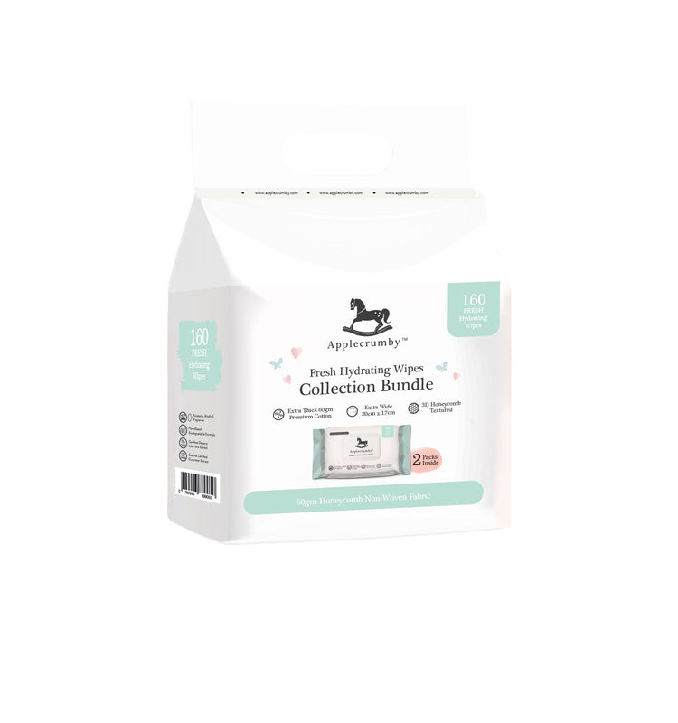 Applecrumby Fresh Hydrating Wipes 80s (2 Packs Bundle)