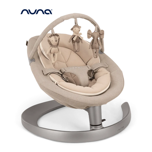 Nuna LEAF™ Grow Baby Seat & Rocker with Toy Bar - Biscotti New 2024