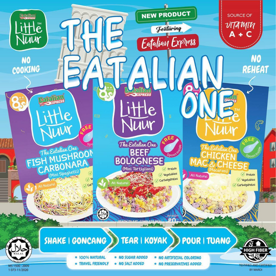 Eatalian Express Little Nuur Baby Food Stage 2 (8m+) | Makanan Bayi Bertekstur Lembut