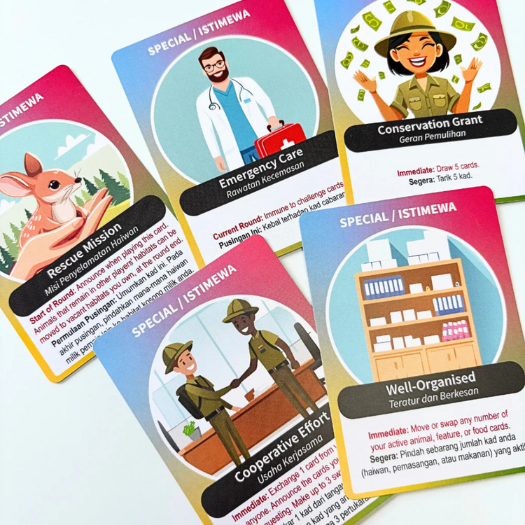 The Nurts Wonders of the Wild - A Bilingual Zoo Card Game