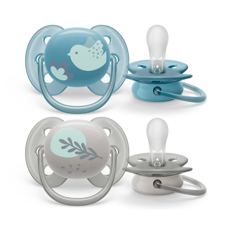 Philips Avent Ultra Soft Soother Twin Pack (0-6m) (6-18m)