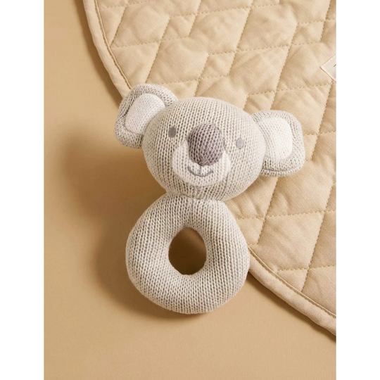 Purebaby Organic Knitted Koala Rattle