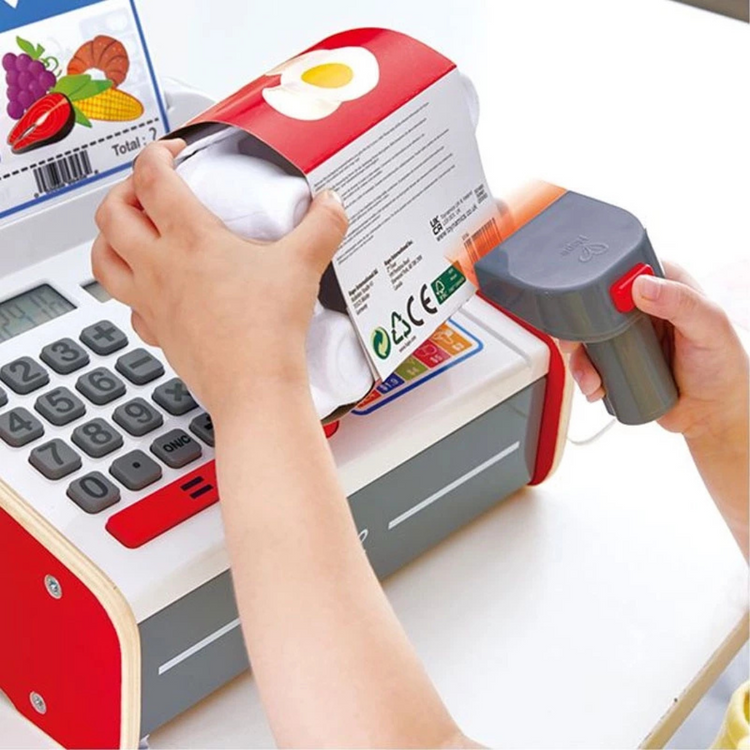 Hape 3184 Beep N Buy Cash Register Pretend Play Suitable For Age 3 Years And Up