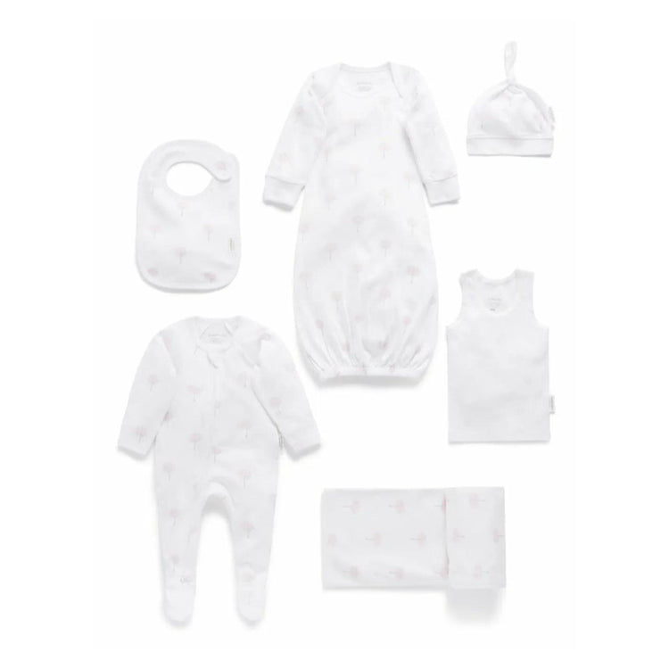 Purebaby Hospital Bag Newborn Giftset - 6 Pcs