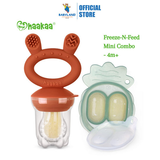 Haakaa Freeze-N-Feed Mini Combo - Silicone Feeder + Mini Tray