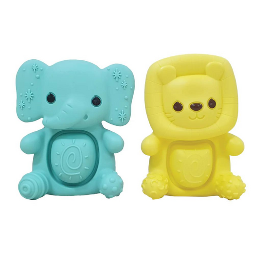 Infantino Teethimal Pop Pals Elephant & Lion (0m+)