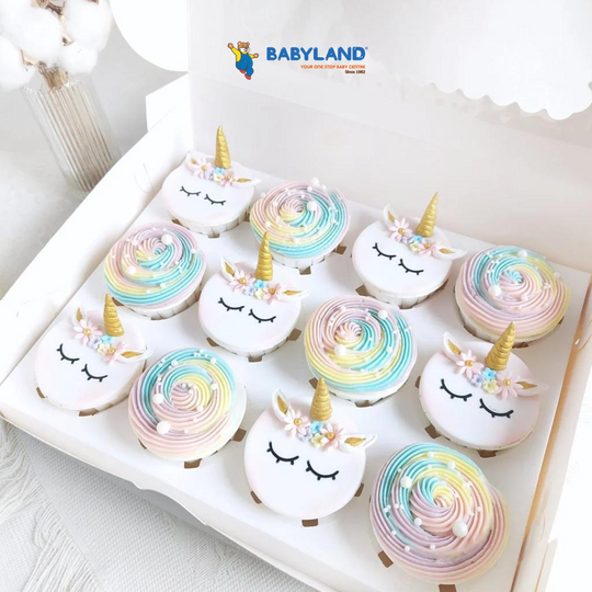 [PRE-ORDER] Yippii Cupcake - Pastel Unicorn 12 Pcs (Fondant)
