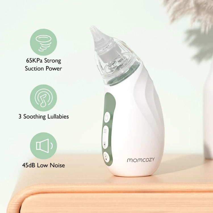 Momcozy BN02 Baby Nasal Aspirator Strong Suction Rechargeable With Light And Music
