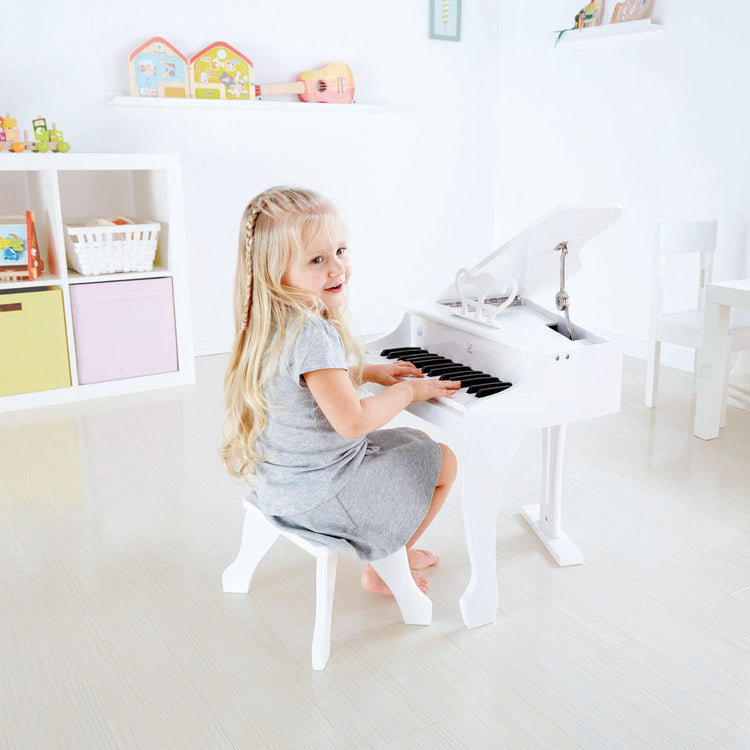 Hape 0338 Deluxe Grand Piano - White (3y+)