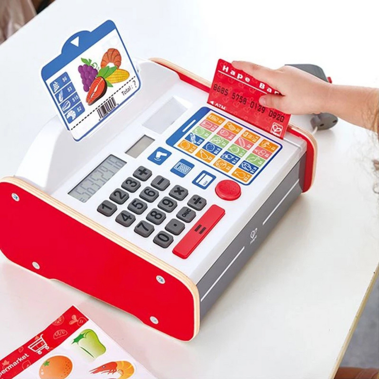 Hape 3184 Beep N Buy Cash Register Pretend Play Suitable For Age 3 Years And Up
