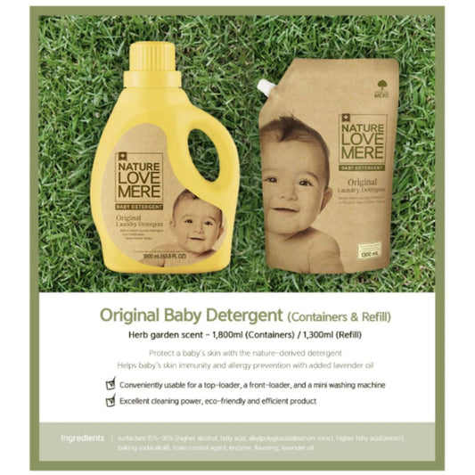 NATURE LOVE MERE Original Baby Laundry Detergent | Suitable for newborns/sensitive/eczema skin