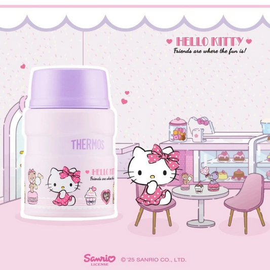 THERMOS 520ml Hello Kitty Stainless Steel Food Jar with Spoon [SK520KT25]
