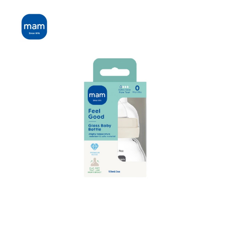 MAM Feel Good Glass Bottle 90ml Unisex