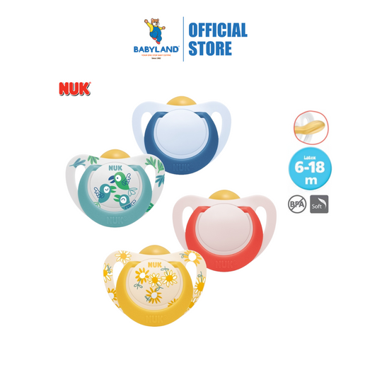 Nuk Star Day Latex Soother S2 (2Pc) 6-18m