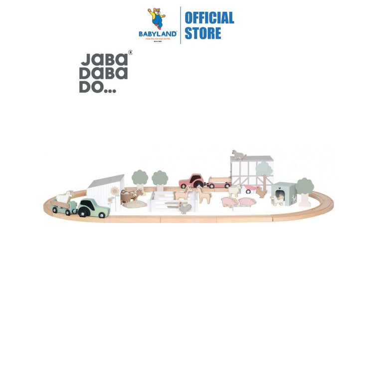 Jabadabado Train Set Farm With Animals (2y+)