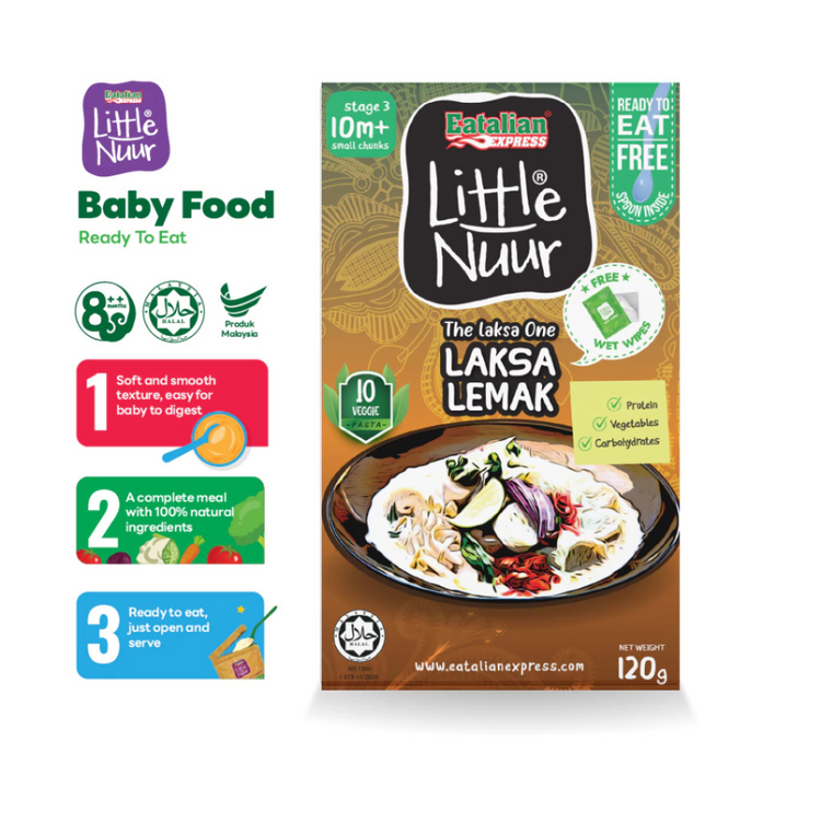 Eatalian Express Little Nuur Baby Food Stage 3 (10m+) | Makanan Bayi untuk 10 bulan ke atas