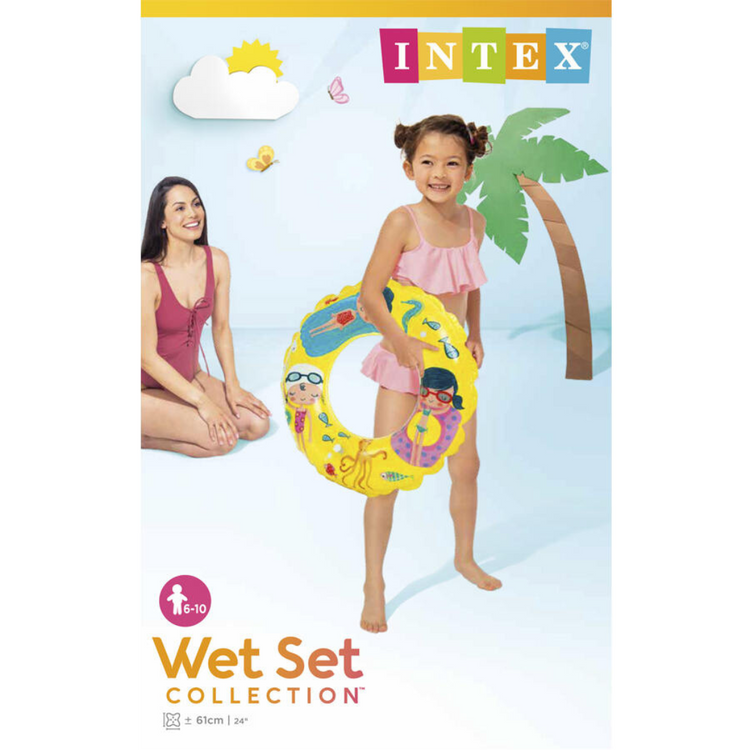 Intex 61cm Transparent Rings IT 59242NP (6-10yrs) - Wet Set Collection