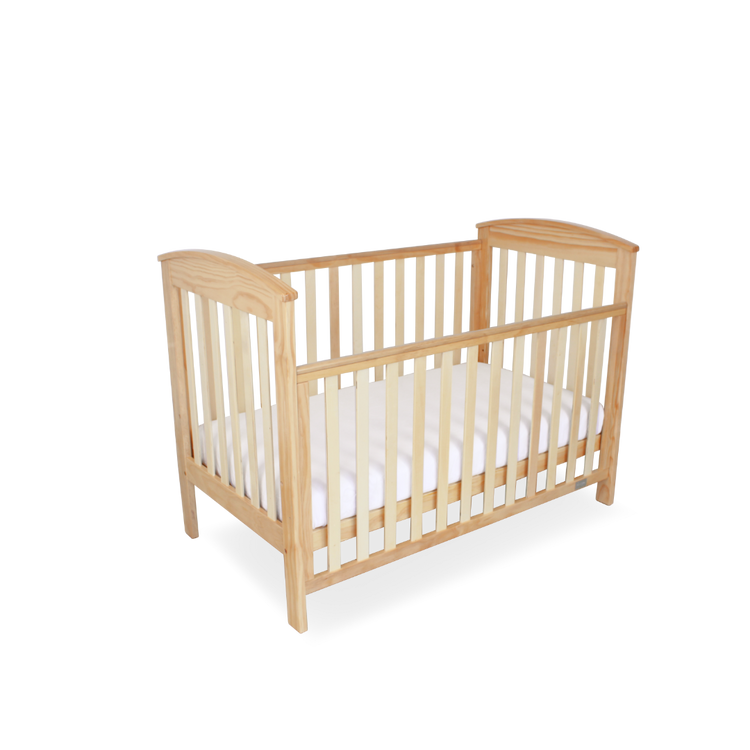 Babyhood Classic Curve 4-in-1 Cot - Natural