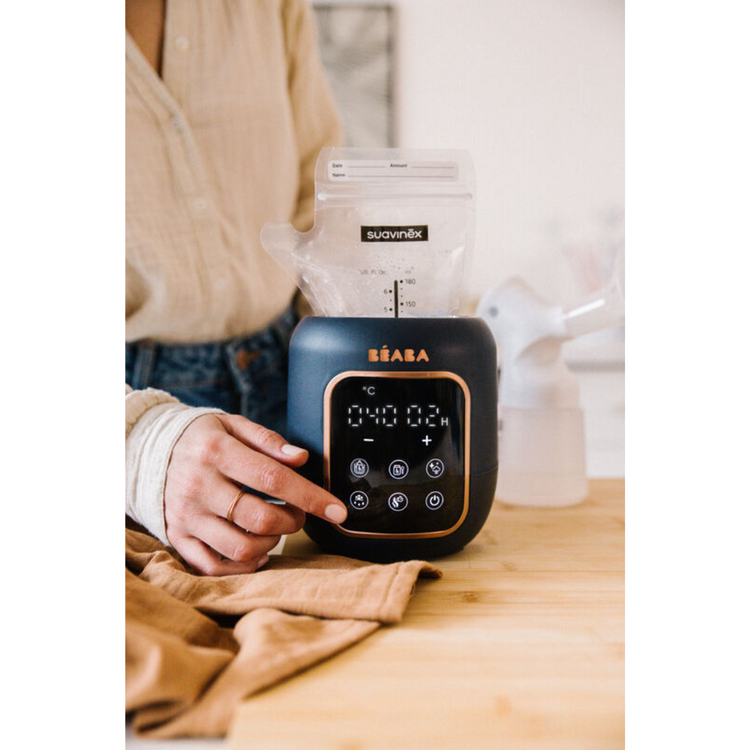 Beaba 5 in 1 Multi Milk Warmer - Night Blue -Water bath mode, Defrost mode, Babyfood mode, Fast mode,Sterilization mode