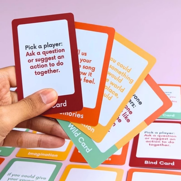 The Nurts Heart-To-Heart Cards for Bonding | Suitable for all ages | Family friendly Conversation Card Game | Ice Breaking Game