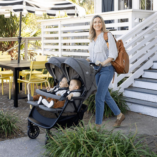 Joie Signature Estrella Double Stroller - Eclipse (Birth to 22 kg) (approx. 4 years) for each individual seat