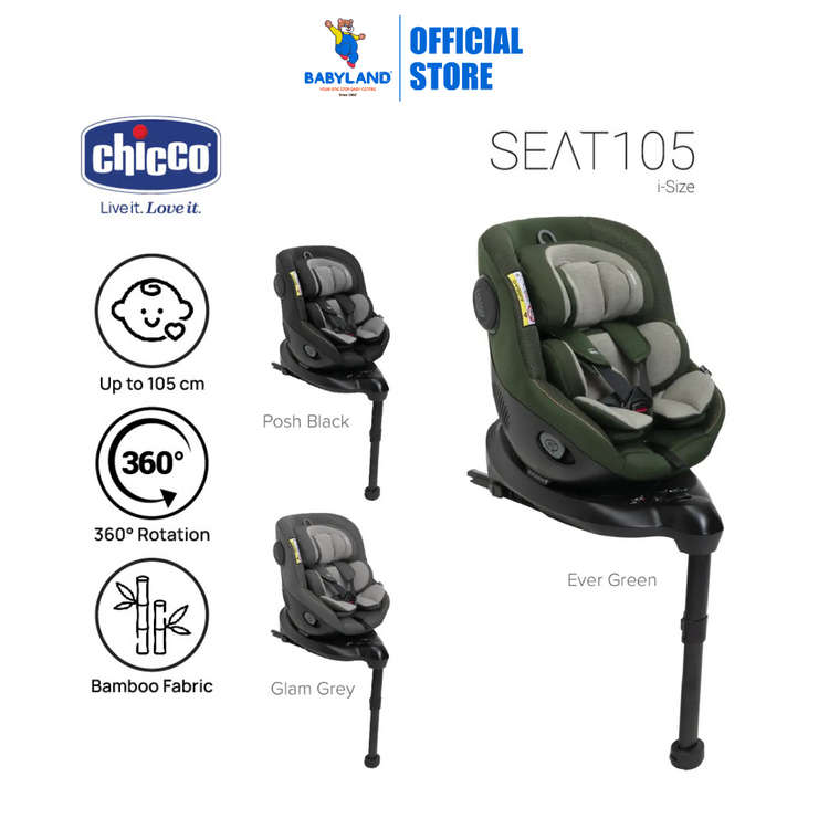 Chicco Seat105 I-size Newborn Baby 360 Rotation Isofix Car Seat