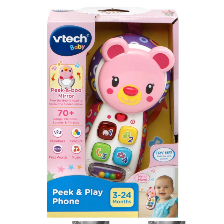 Vtech Peek & Play Phone - Pink ( 3 to 24 Months )