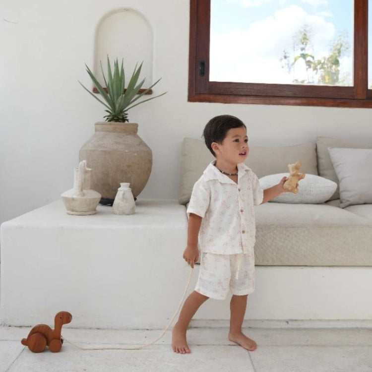 Joey & Mom Coastal Collection Kids Linen Wear for Boys & Girls | Eczema Friendly Fit