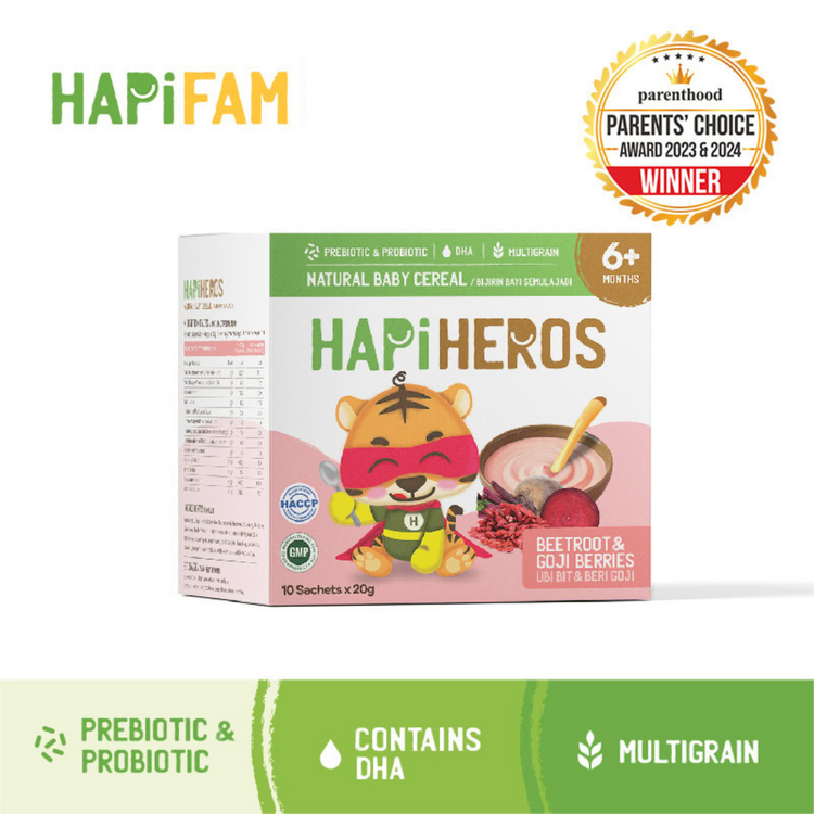 Hapi Heros Natural Baby Cereal 200g (6m+)