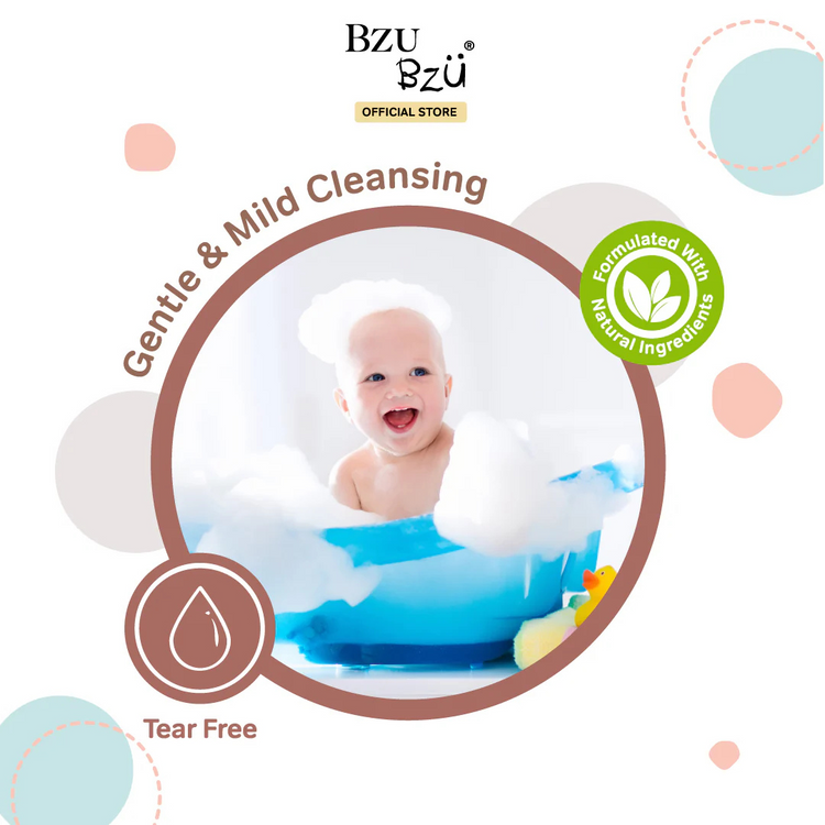 BZU BZU Head to Toe Baby Wash Oat & Milk (600ml)