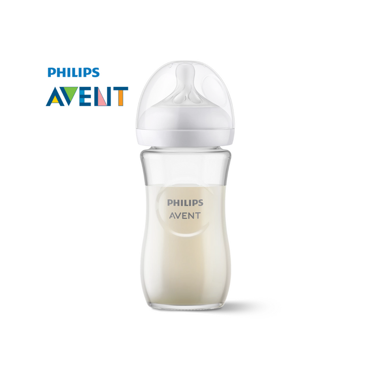 Philips Avent Natural Response Glass Baby Bottle 1m+ (8oz/240ml)