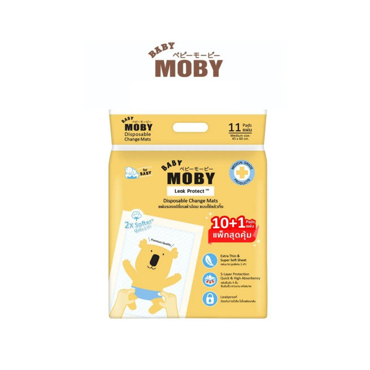 Baby Moby Disposable Underpads (45x60cm)(10+1pcs)