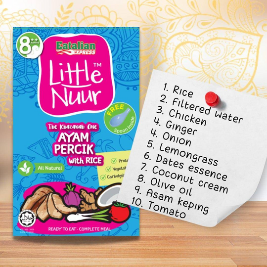 Eatalian Express Little Nuur - Ayam Percik With Rice 100g (8m+)