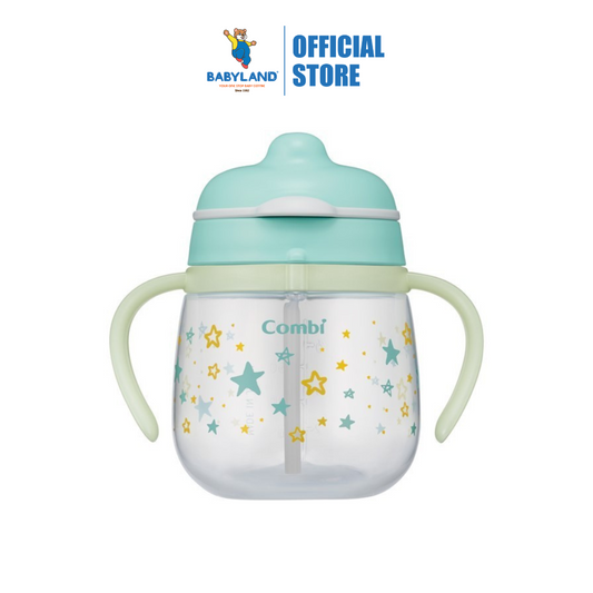 Combi Baby Lakumug First Straw Glow 240ml - Green (4m+)