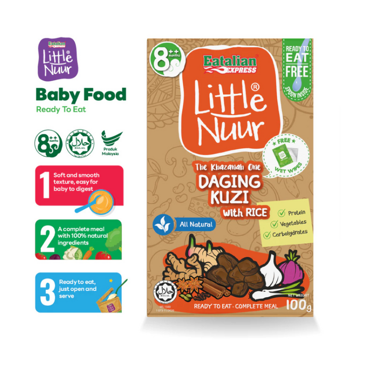 Eatalian Express Little Nuur Baby Food Stage 2 (8m+) | Makanan Bayi Bertekstur Lembut