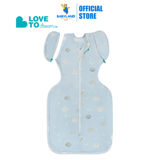 Love To Dream Stage2 Swaddle Up Transition Bag Bamboo 0.2 TOG - Little Dreamer Light Blue