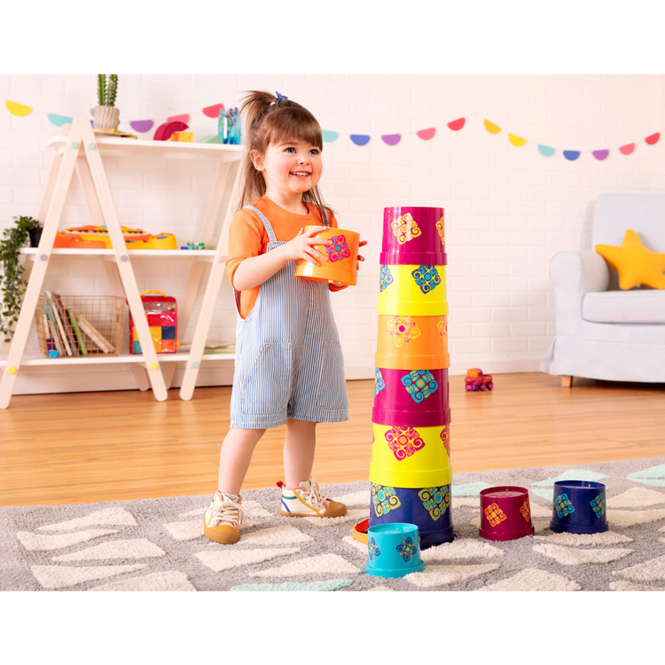 B.Toys Stacking Cups Bazillion Buckets (18m+)